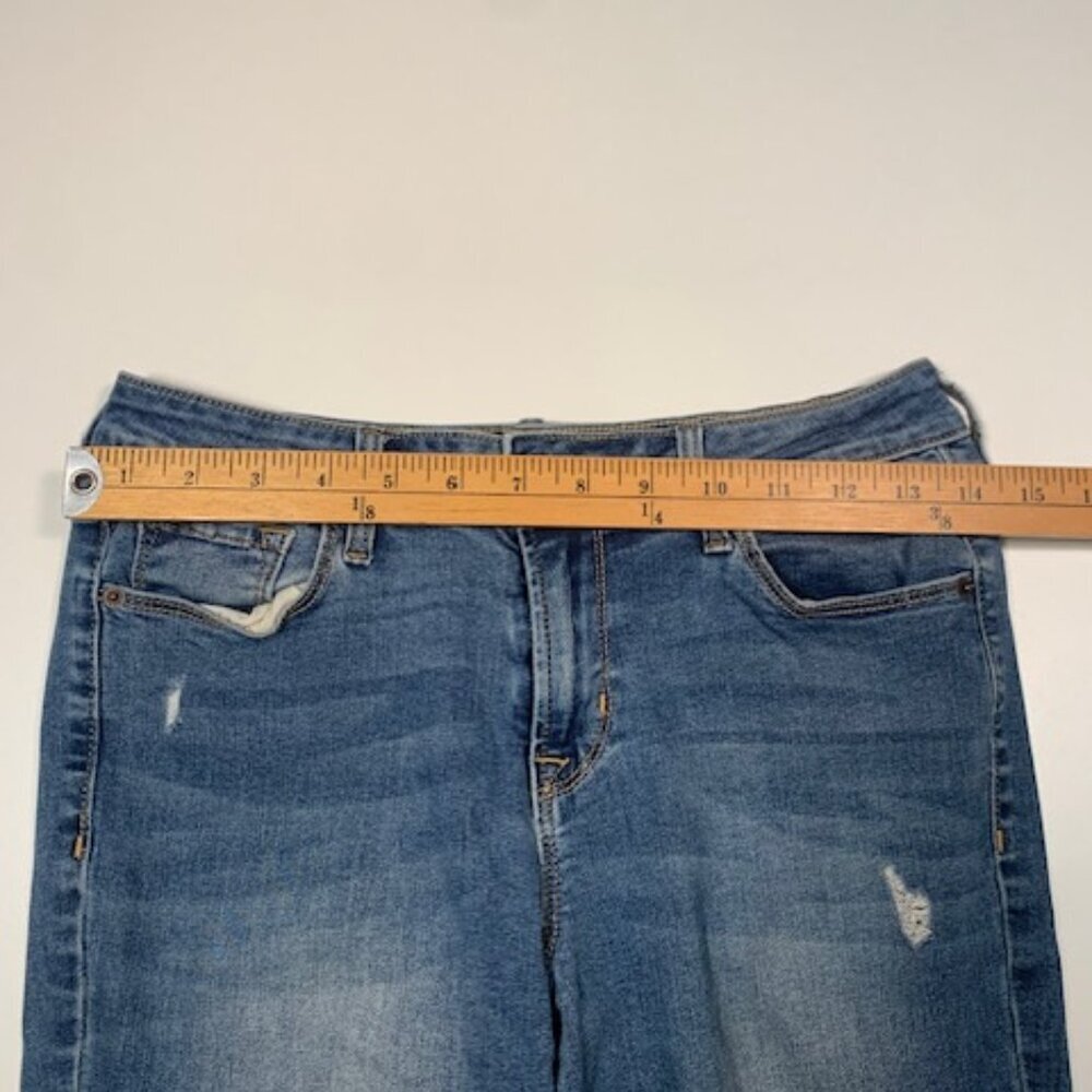Old Navy Rockstar Mid Rise Skinny Jeans Women Size 6 Distressed Stretch Denim - Picture 6 of 9